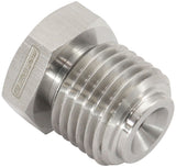 Stainless Steel Inverted Flare Hex Port Plug