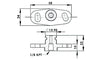 Fuel Rail Adapter, Suit Mitsubishi 16mm Seal & 37-40mm Centres