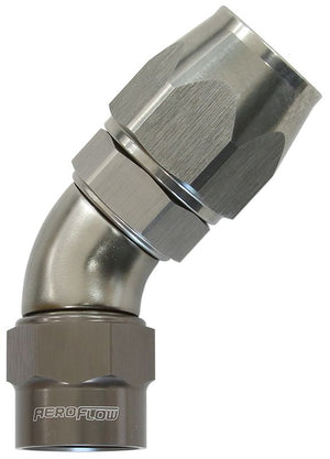 Kryptalon® Series Heavy Duty One Piece Swivel 45° Hose End