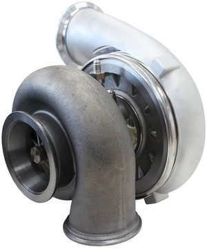 BOOSTED 7075 V-Band 1.16 Turbocharger 950HP, Natural Cast Finish