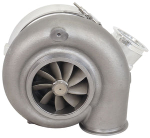 BOOSTED 106112 V-Band 1.25 Turbocharger 3000HP, Natural Cast Finish