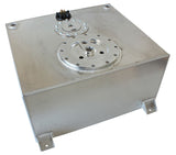 Aluminium 15 Gallon (57L) Fuel Cell Flat Bottom Triple 40mm Pump Hanger & Fuel Sender