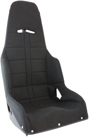 Black Tweed Seat Cover, to Suit Pro Street Drag Aluminium Race Seat