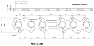 Toyota 2JZ GTE Turbo Engine Stainless Steel Header Flange