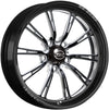 Hammer-S 17" x 6" Front Wheel, Black with Eclipse Finish