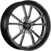 Torx 17" x 4.5" Front Wheel, Black with Eclipse Finish