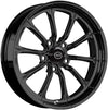 Exile 15" x 3.5" Front Wheel, Black