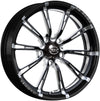 Hammer 15" x 3.5" Front Wheel, Black with Eclipse Finish