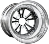 Torx 15" x 10" Wheel, Polished with Black Eclipse Finish Centre