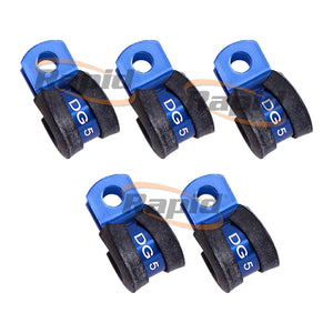 CUSHIONED P CLAMPS -10AN 5PK  BLACK 15.8MM ID OR 5/8" ID