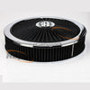 14" X 3" FULL FLOW  ASSEMBLY  5-1/8" 1-1/8" DROP , CHROME,