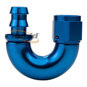 550 Series Cutter Style One Piece Swivel 180° Stepped Hose End