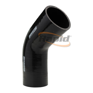 Silicone Hose 67 Deg; Black I.D 4.00"/102mm, Wall 5.3mm, 125 Leg AF